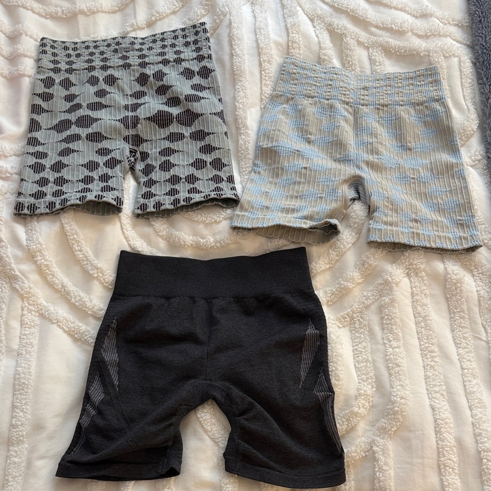 Prozis Women's Athletic Shorts - Black, Gray, Light Blue